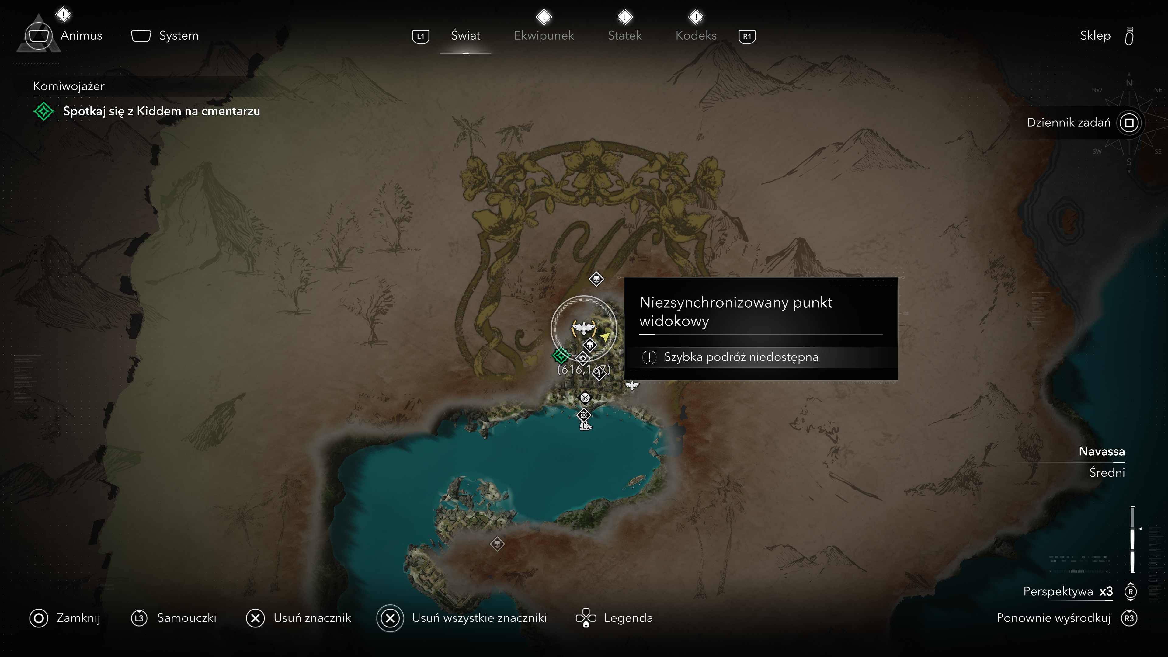 Assassin's Creed Black Flag Resynced - Wieże synchronizacyjne, punkty widokowe w Kingston