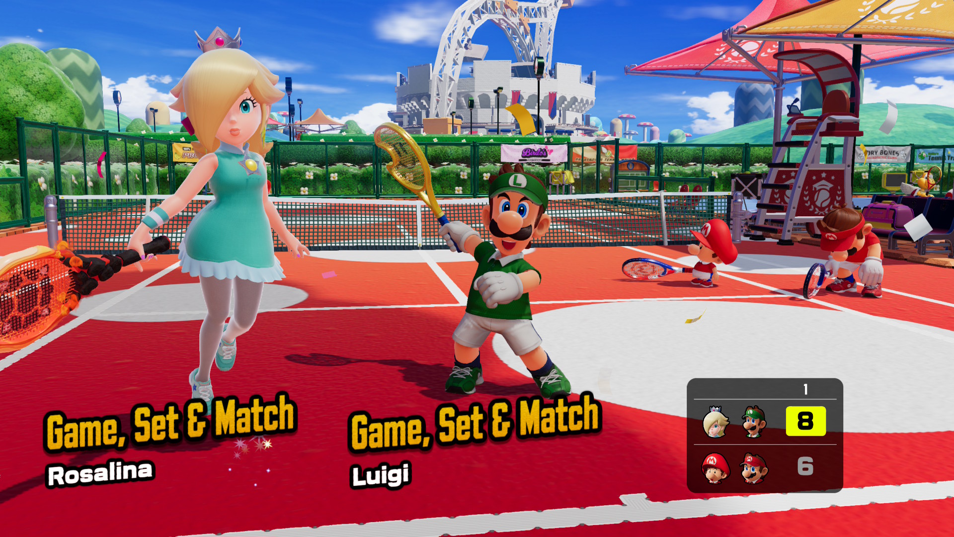 Mario Tennis Fever - recenzja gry. Rosalina i Luigi wygrywają