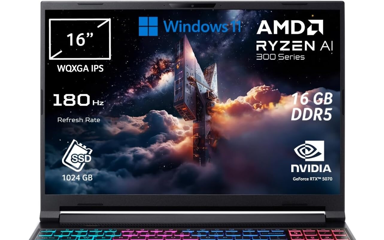 Laptop z RTX 5070, 16