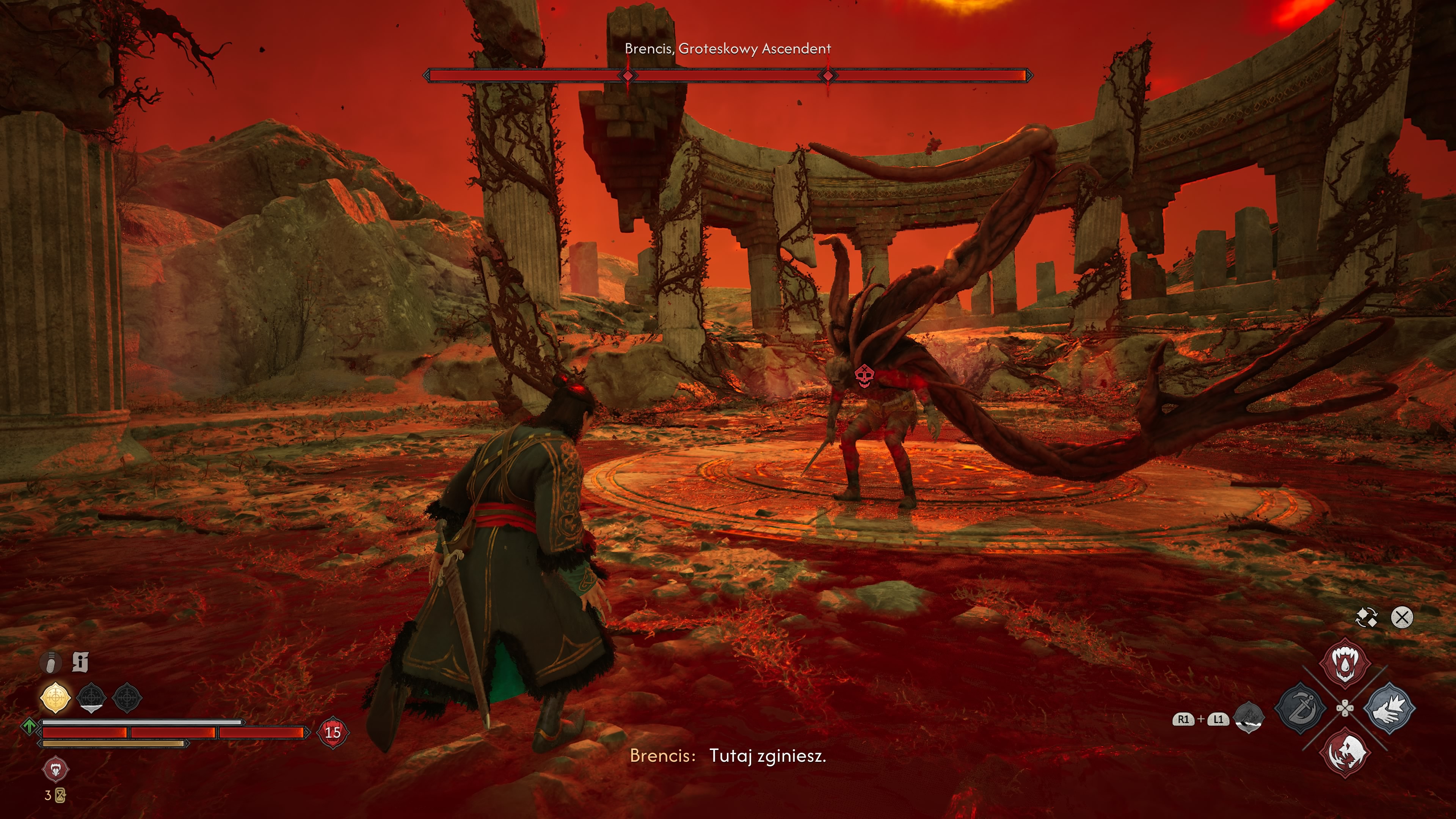 The Blood of Dawnwalker - Sąd o północy: atak na Brencisa, ruiny, pułapka, sala tronowa