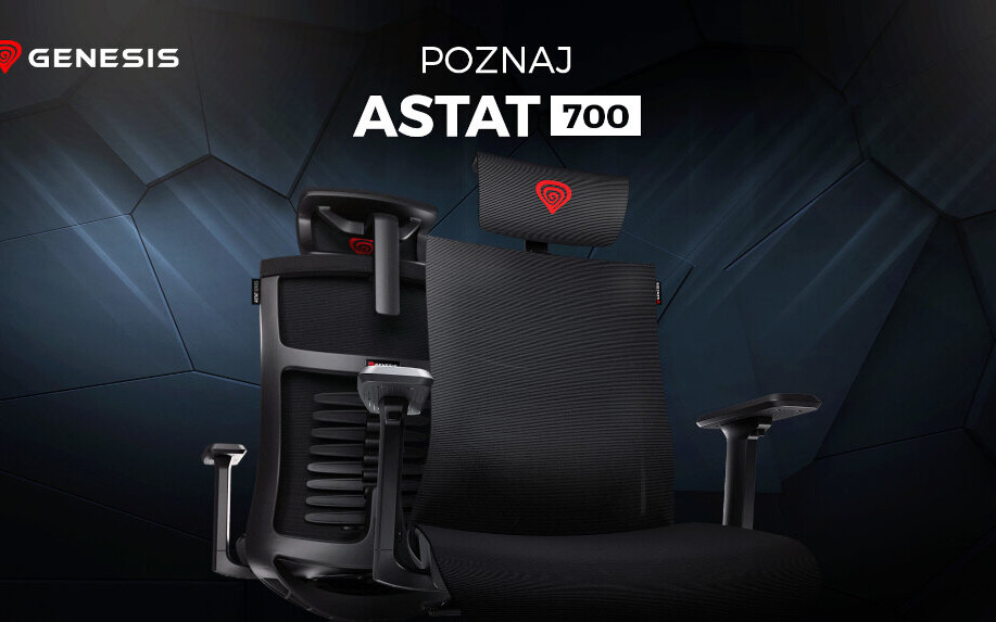 Promocja na fotel Astat 700 do wzrostu 160 - 195 cm, wykonany z siatki PureFlow - za 799 zł (rabat 200 zł)