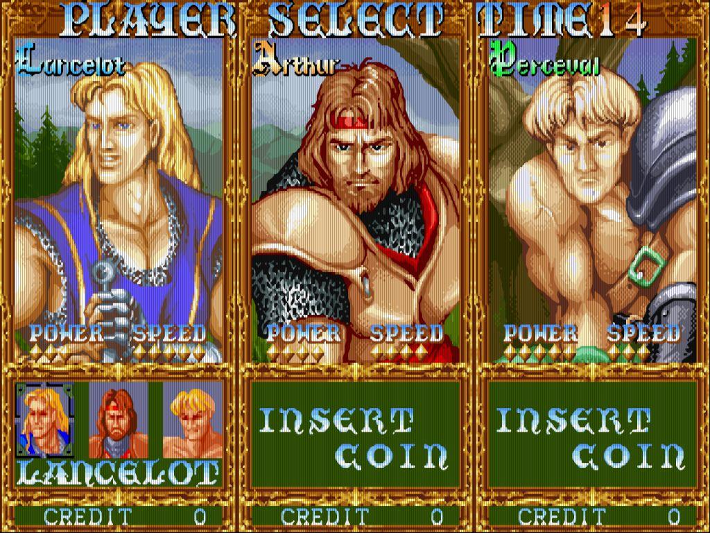 Knights ot the Round (wybór postaci)