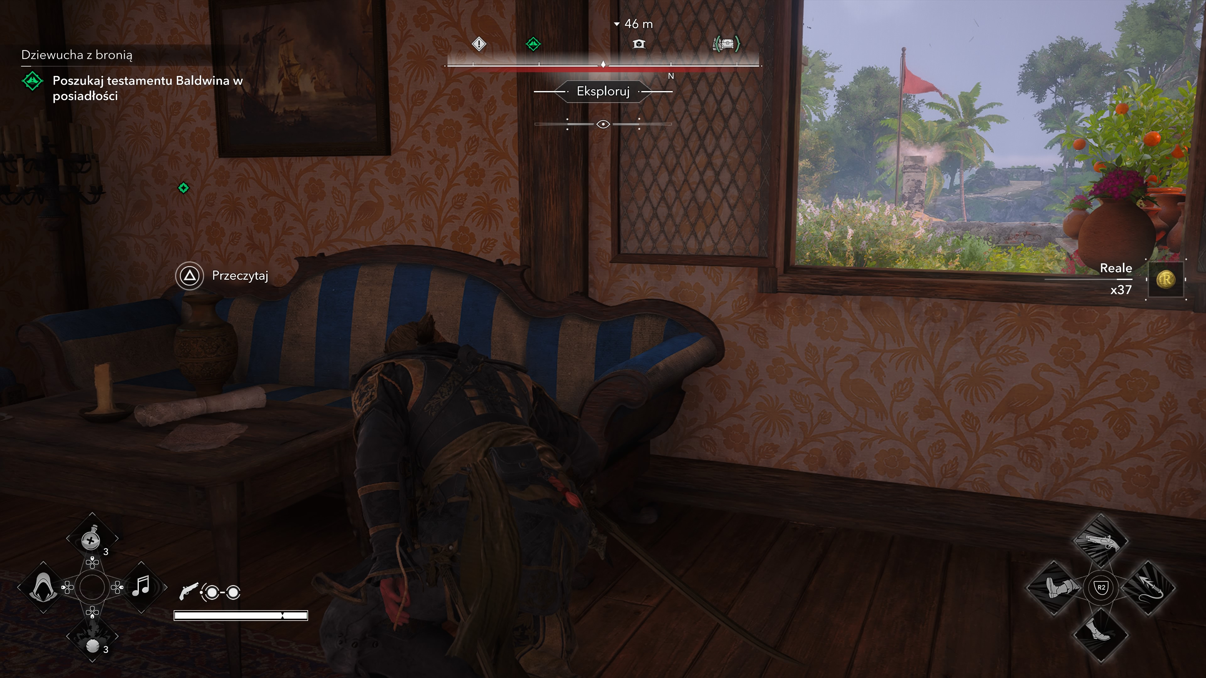 Assassin's Creed Black Flag Resynced - Dziewucha z bronią: osada, spadek Lucy, plantacja dziadka, testament