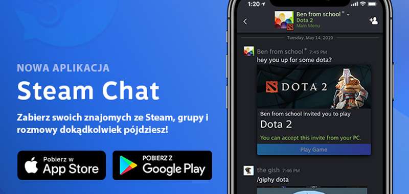 Aplikacja mobilna Steam Chat dostępna. Valve zdradza kolejne plany