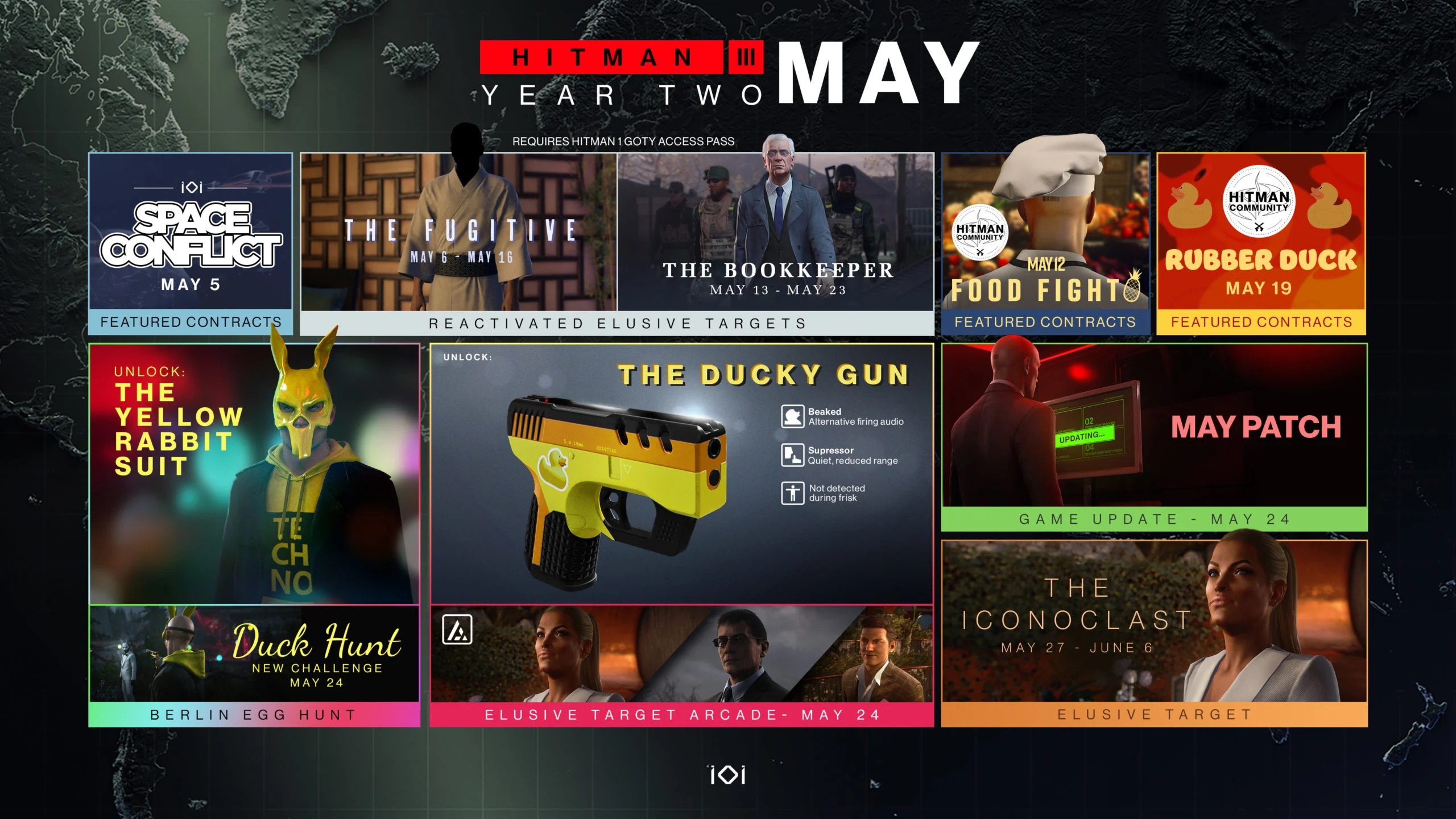 Hitman 3 zawartość na maj 2022