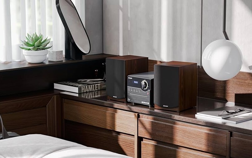 Świetny domowy sprzęt audio (wieża) Sharp z mocą 45 W za jedyne 297 zł