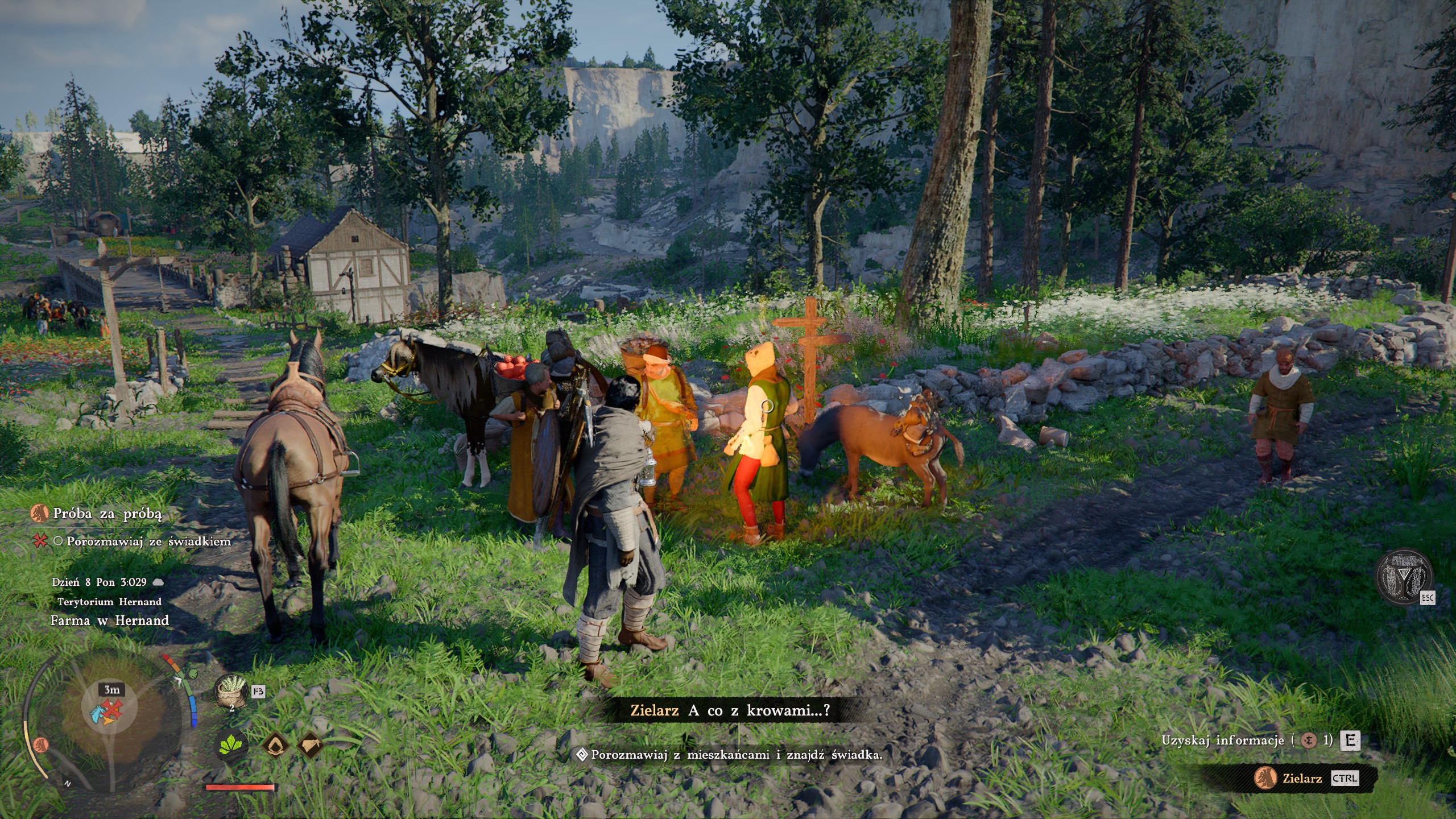 Crimson Desert - Próba za próbą, Człowiek uwięziony w grzęzowisku: kozy, złodziej rogów, krowy