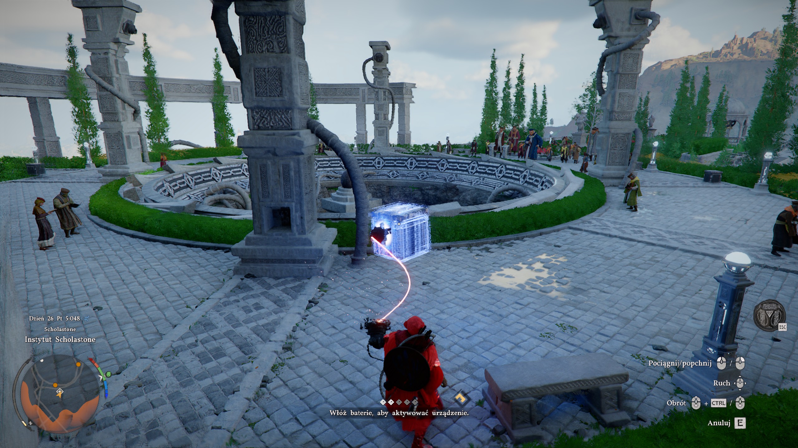 Crimson Desert - Słowa Alustina, Na dobrej drodze: Paser, Scholastone, Instytut, przełącznik urządzenia blokującego