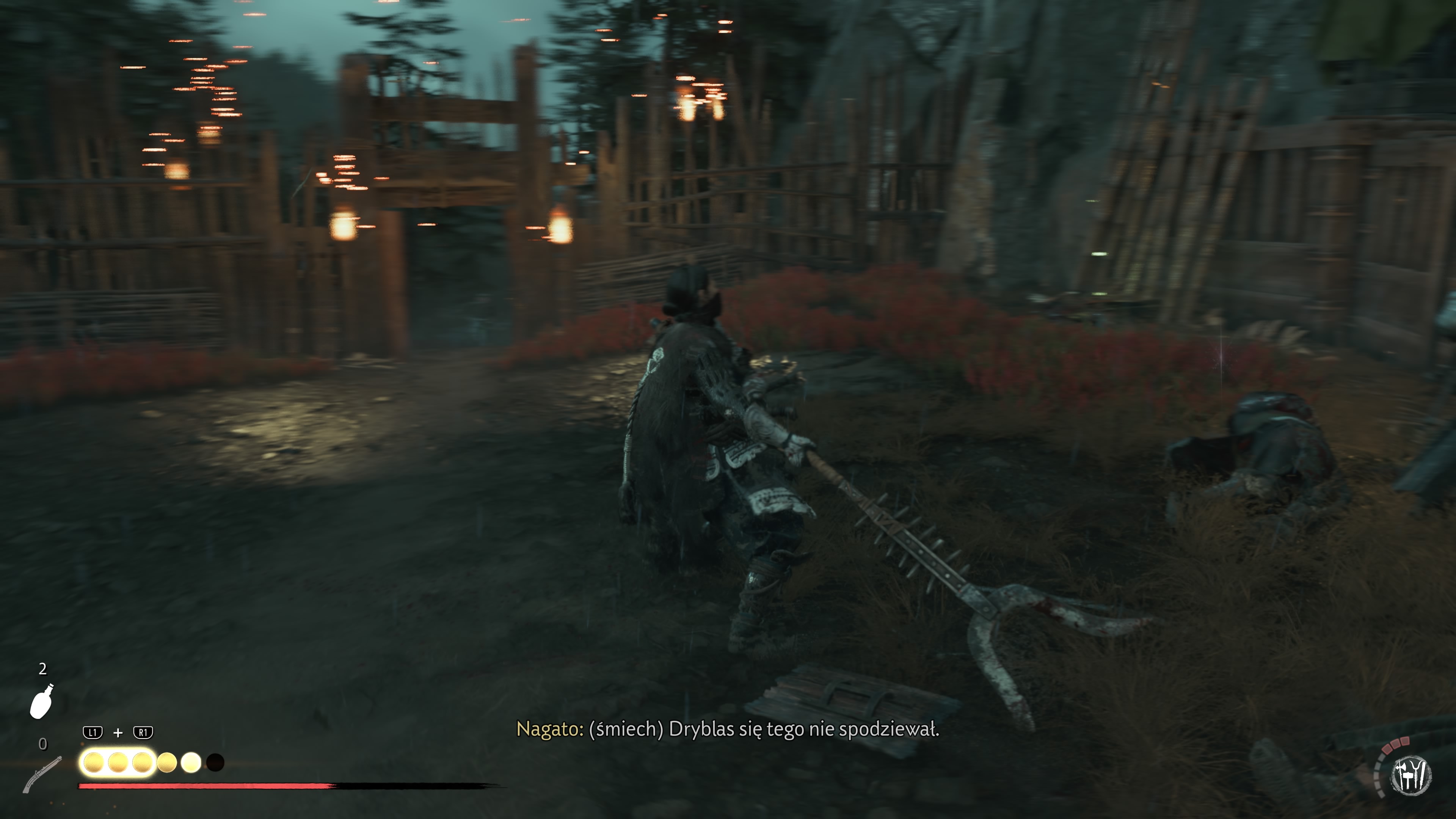 Ghost of Yotei Echoes of Sekigahara - Sowita nagroda: start DLC, Nagato, Pogórze Ashoro, Żmije
