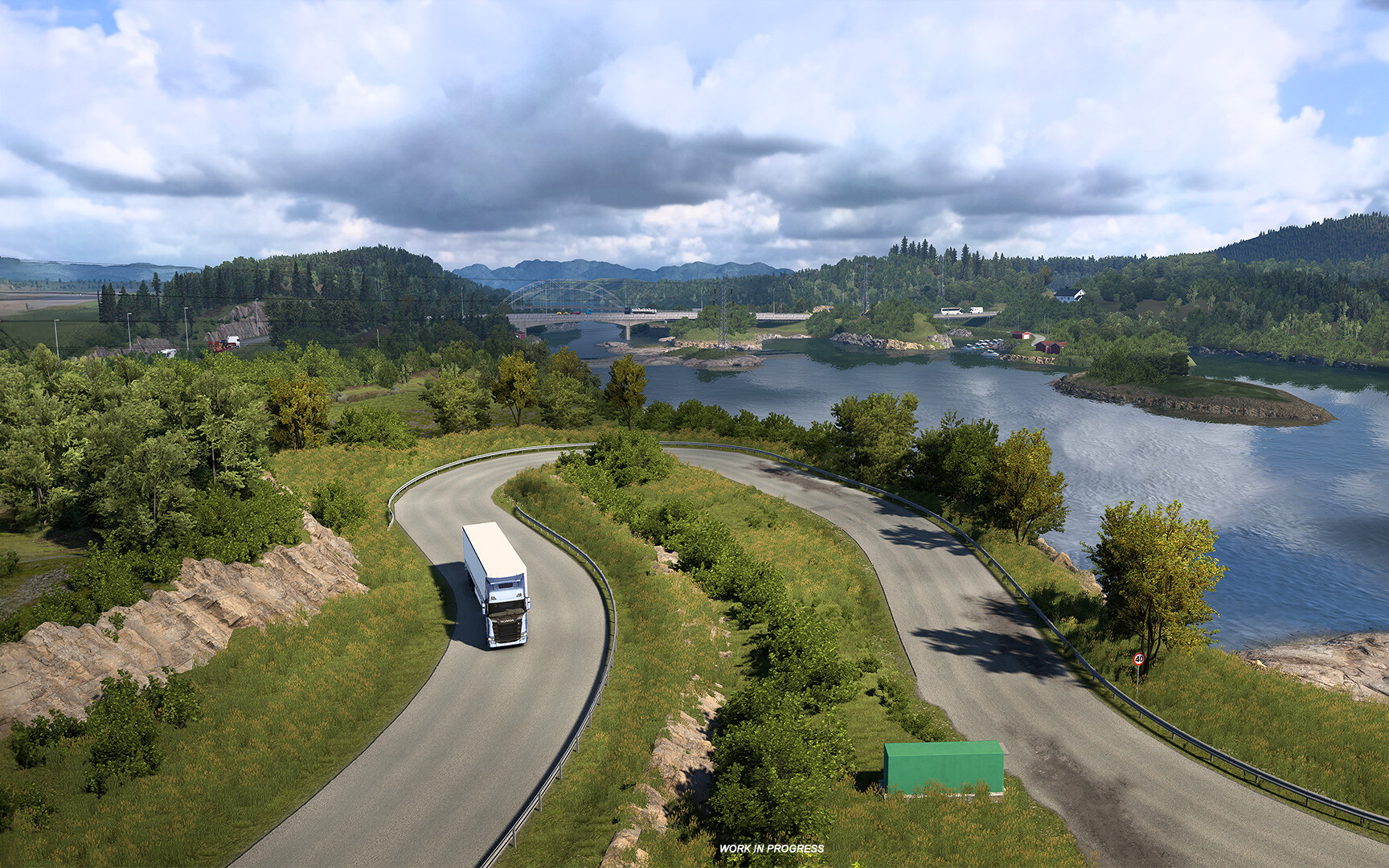 Euro Truck Simulator 2: Nordic Horizons na pięknych screenach. Te widoki mogą zachwycać