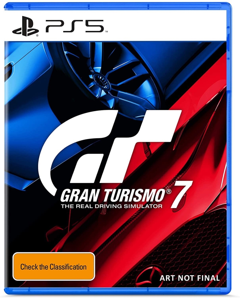 Gry z PS5 na Amazonie. Sklep prezentuje okładki z Returnal, Sackboy, Destruction Allstars i Gran Turismo 7