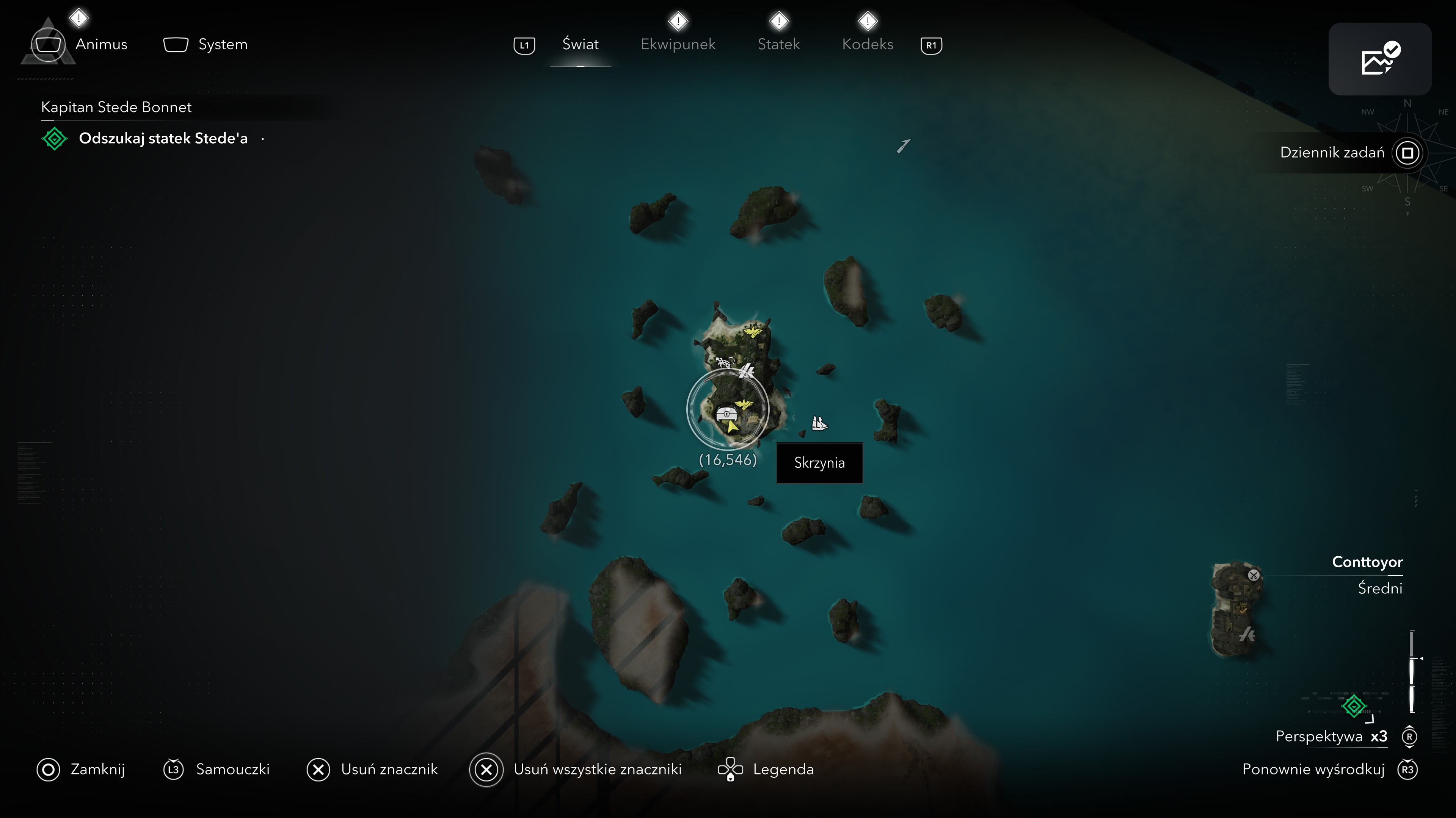 Assassin's Creed Black Flag Resynced - Skrzynie w Wyspa Ofiarna