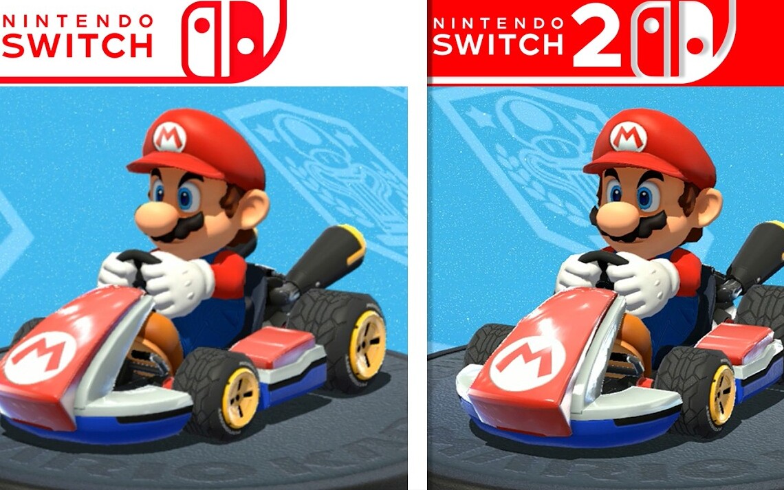Nintendo ulepszyło Mario Kart 8 Deluxe na Switchu 1 i 2. Różnice widać od razu