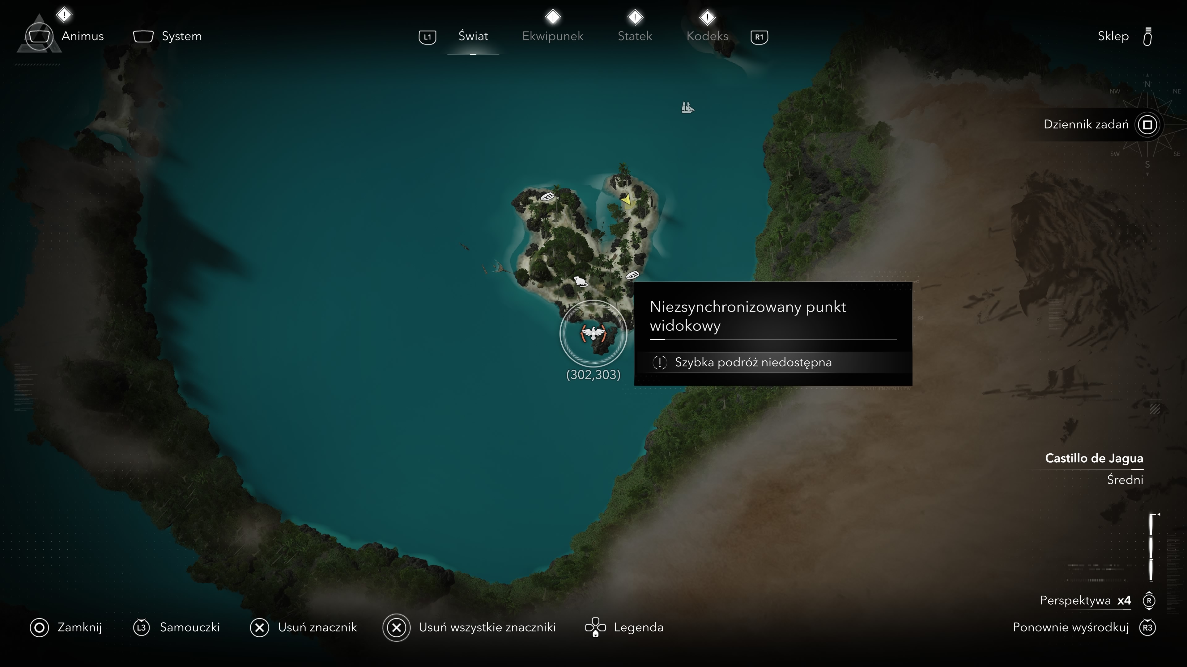 Assassin's Creed Black Flag Resynced - Wieże synchronizacyjne, punkty widokowe na Cayman Sound