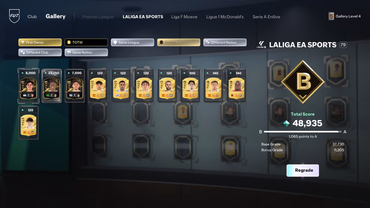 EA Sports FC 27 - Galeria FUT, zestawy, stopniowanie, etykiety, optymalizacja wyników, żetony, sklep