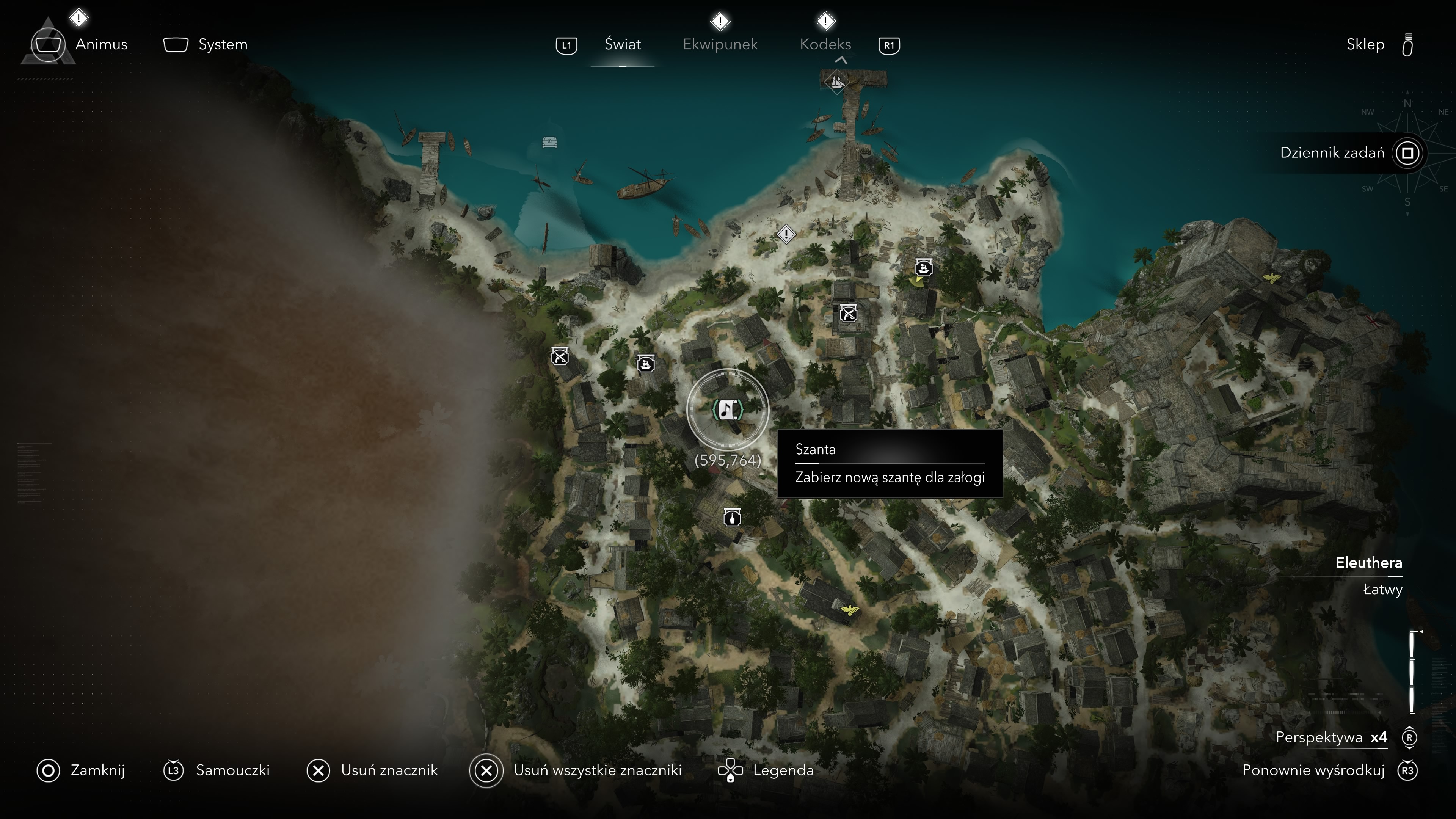 Assassin's Creed Black Flag Resynced - Karty z szantami w Nassau