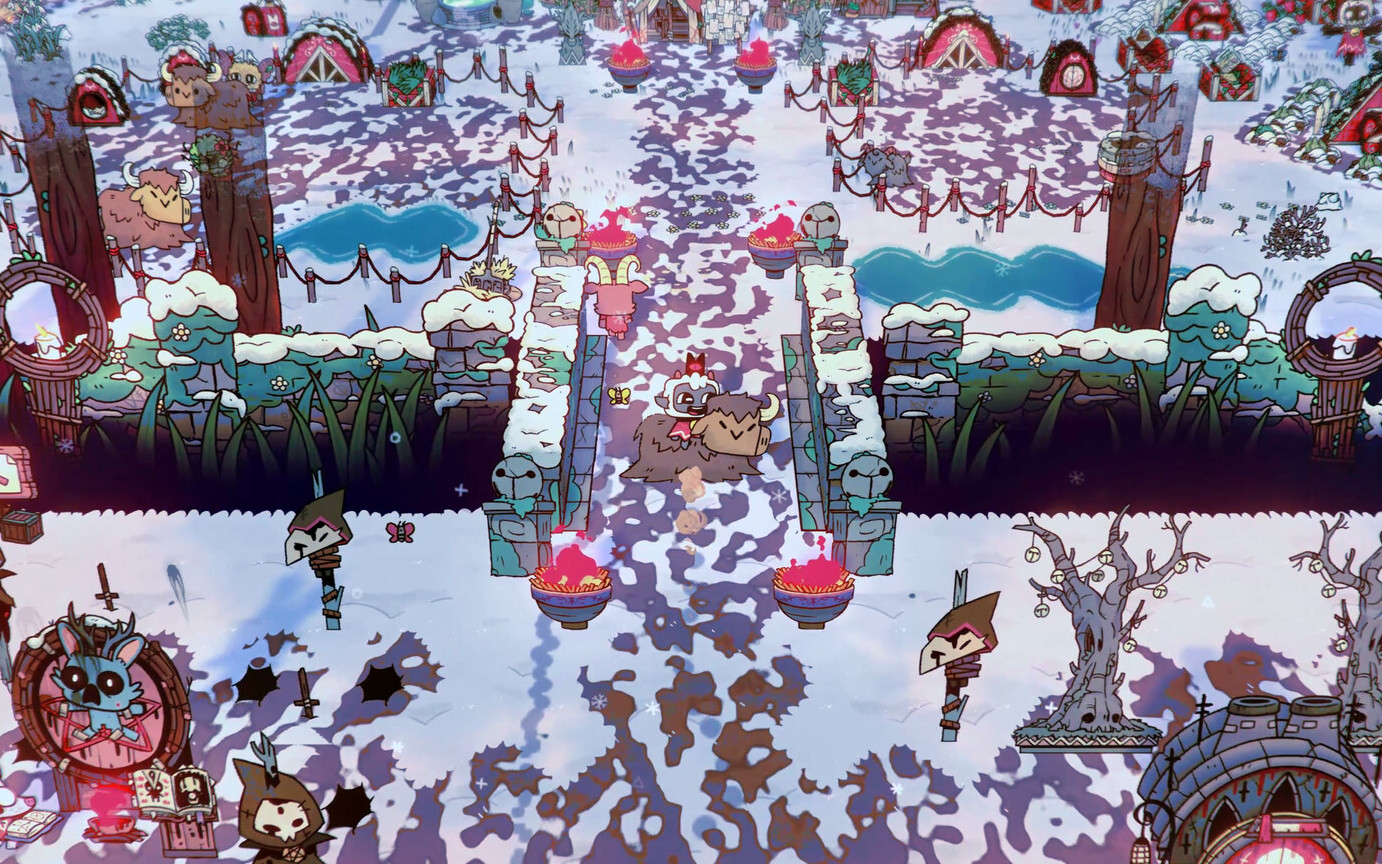 Zima nadchodzi i budzi zapomniane bóstwo do życia. W efekcie Cult of the Lamb: Woolhaven ma datę premiery