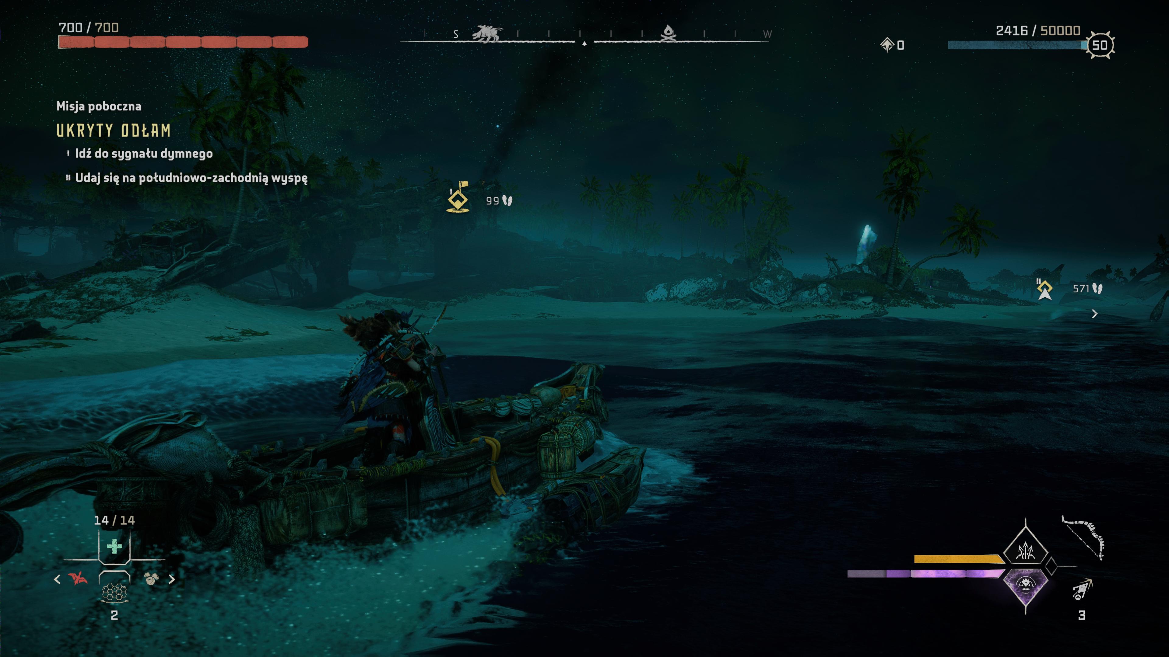 Horizon Forbidden West Burning Shores - Ukryty odłam: Theoa, sygnał, Rokomo, list i wieża, fokus Enkiego