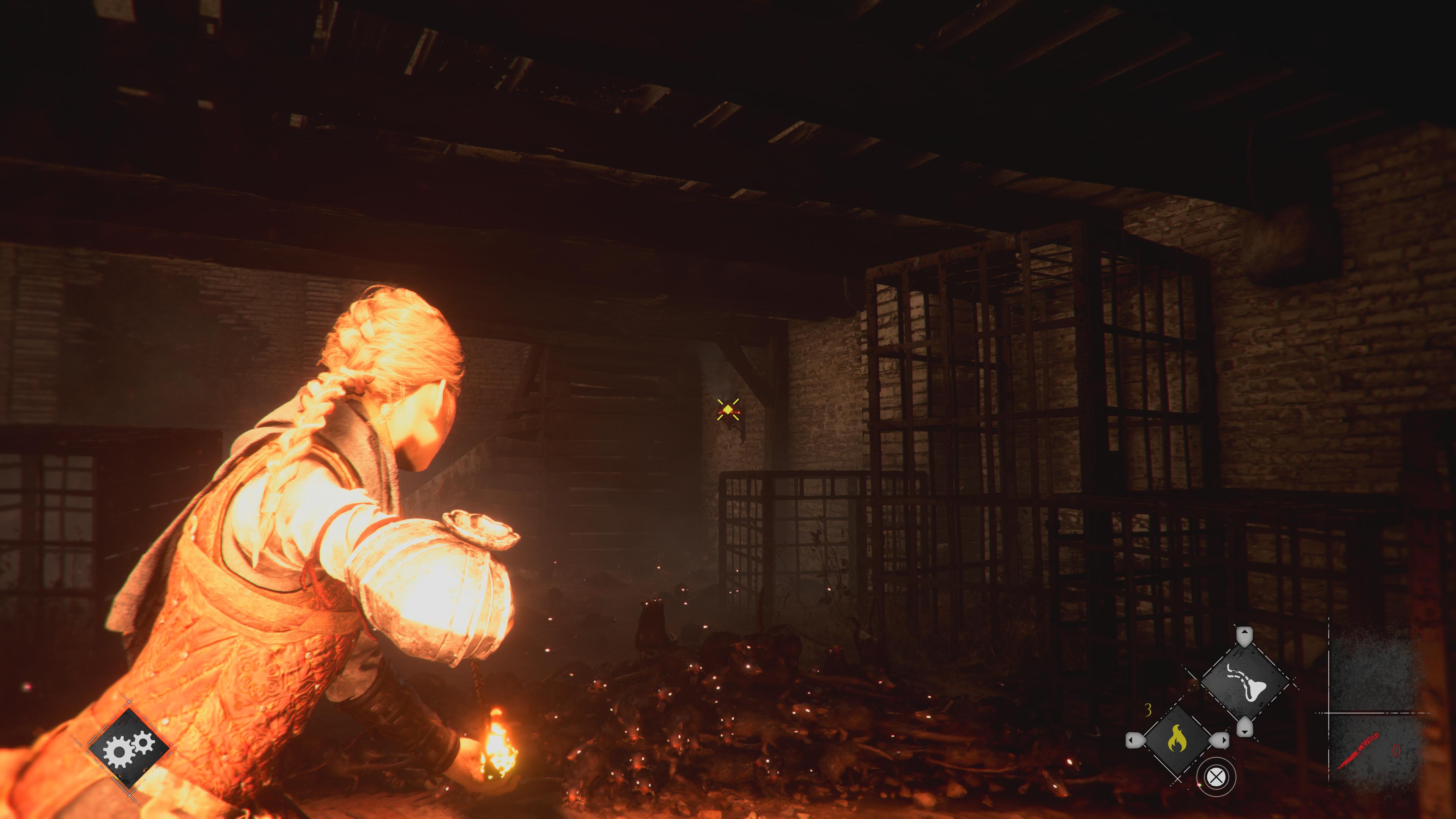 A Plague Tale Requiem - Jak szybko podpalać paleniska za pomocą patyka?