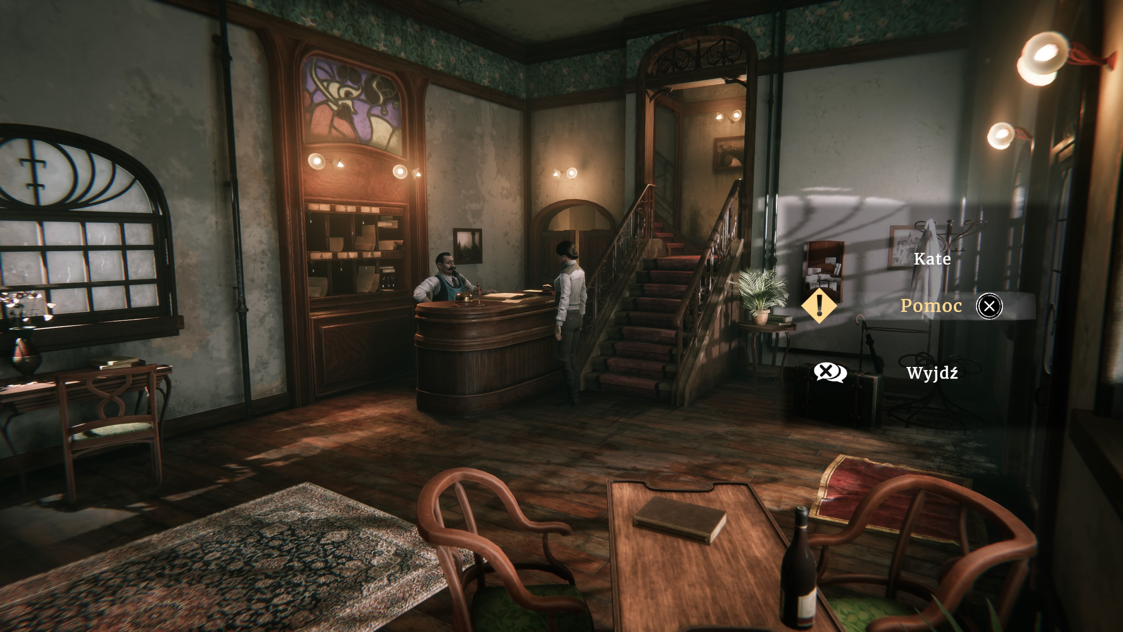 Syberia Remastered - Witamy w Valadilene recepcja, notariusz Alfolter, cmentarz, ksiądz, zębatki, wieża, karta