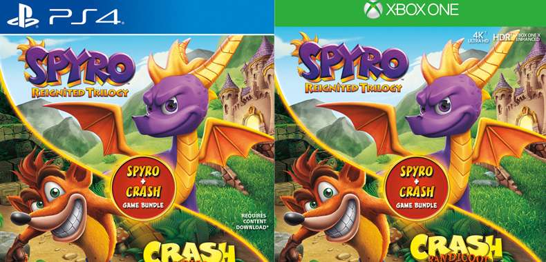 Spyro i Crash dostają zestaw gier. Na razie tylko w USA