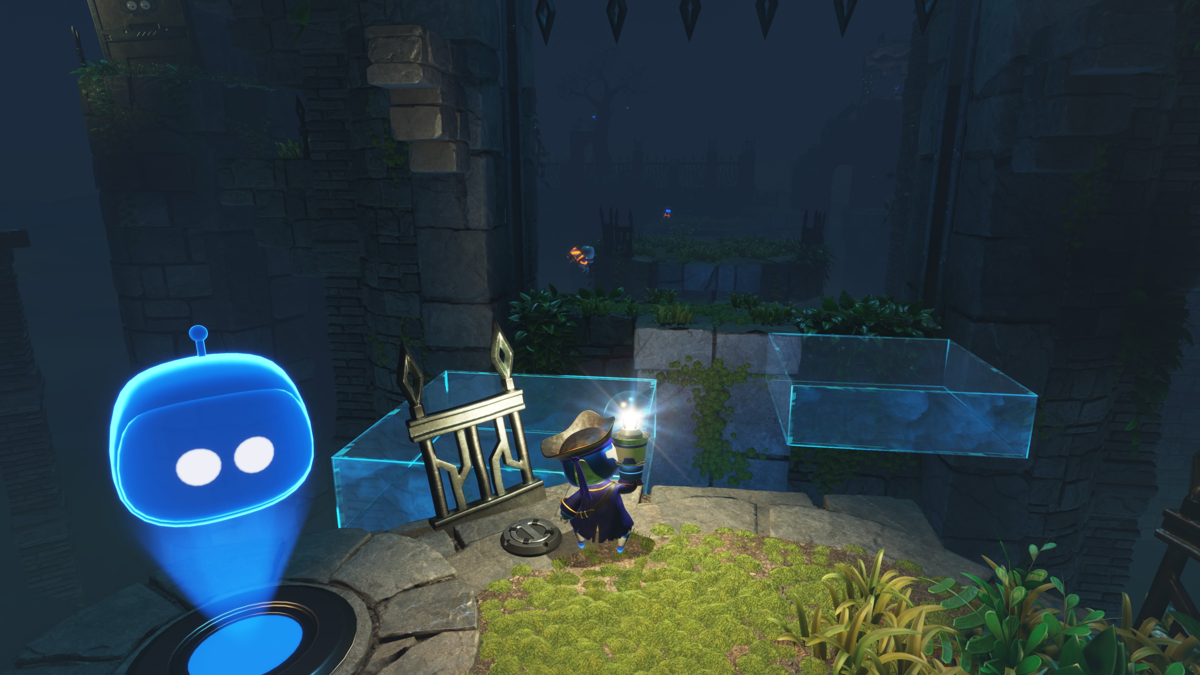 ASTRO BOT - Żarówki pośród mroku: boty, fragmenty układanki (puzzle), ich lokalizacja