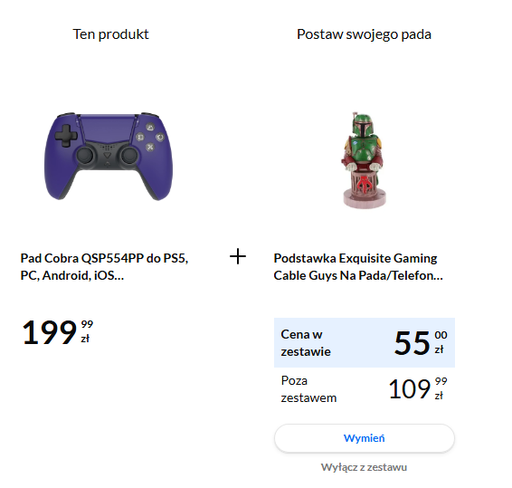 Pad Cobra lub Yaxo do PS5 i PC + smartwatch lub zegarek z rabatem ponad 100 zł