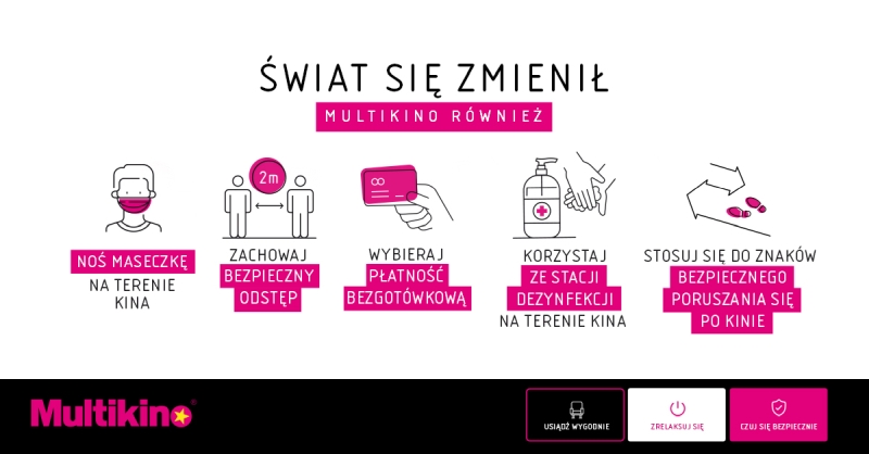 Multikino zaprasza widzów na seanse. Znamy pierwsze filmy wyświetlane przez sieć