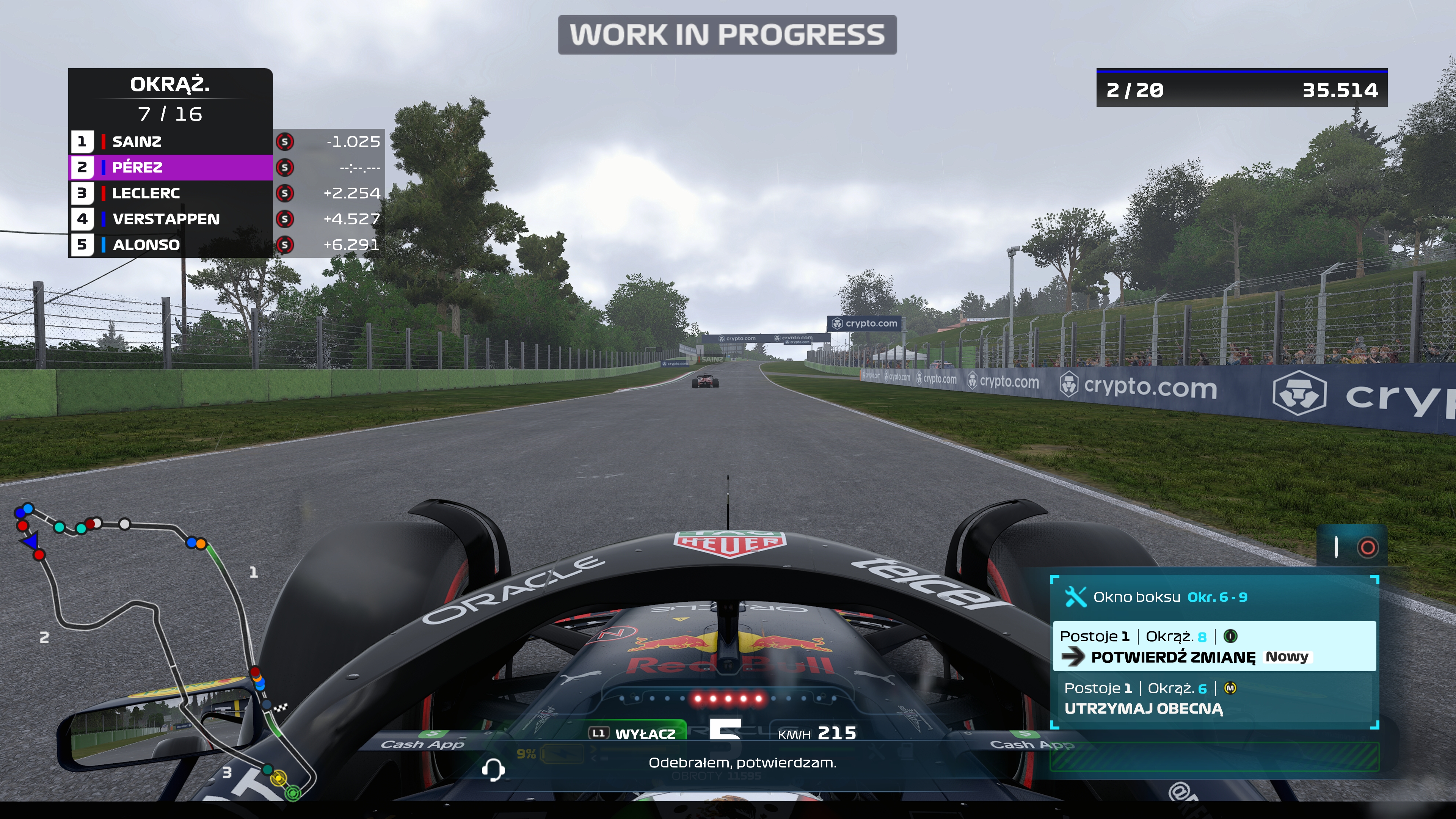 F1 Red Bull jazda Imola