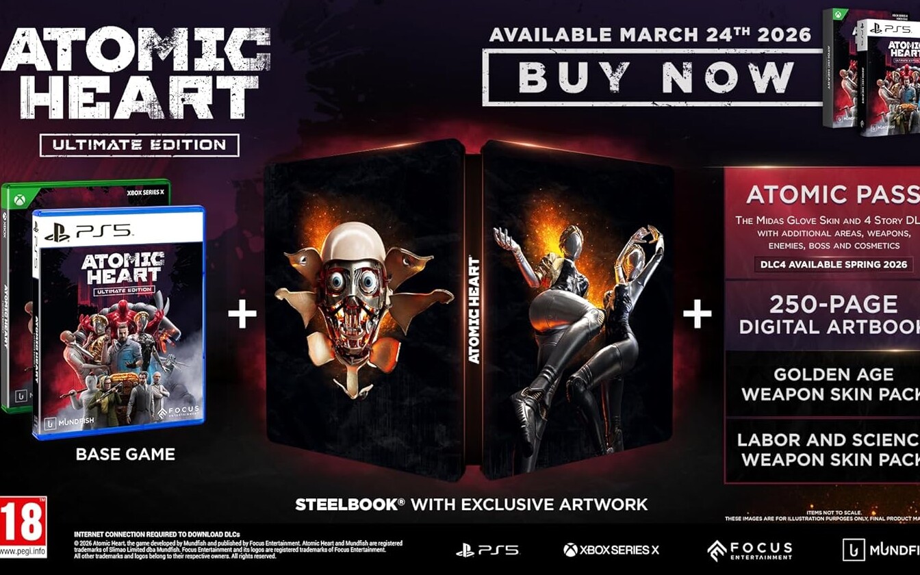 Nowe, świetne wydanie Atomic Heart na PS5 i XSX ze steelbookiem, 4 DLC i artbookiem za 159 zł