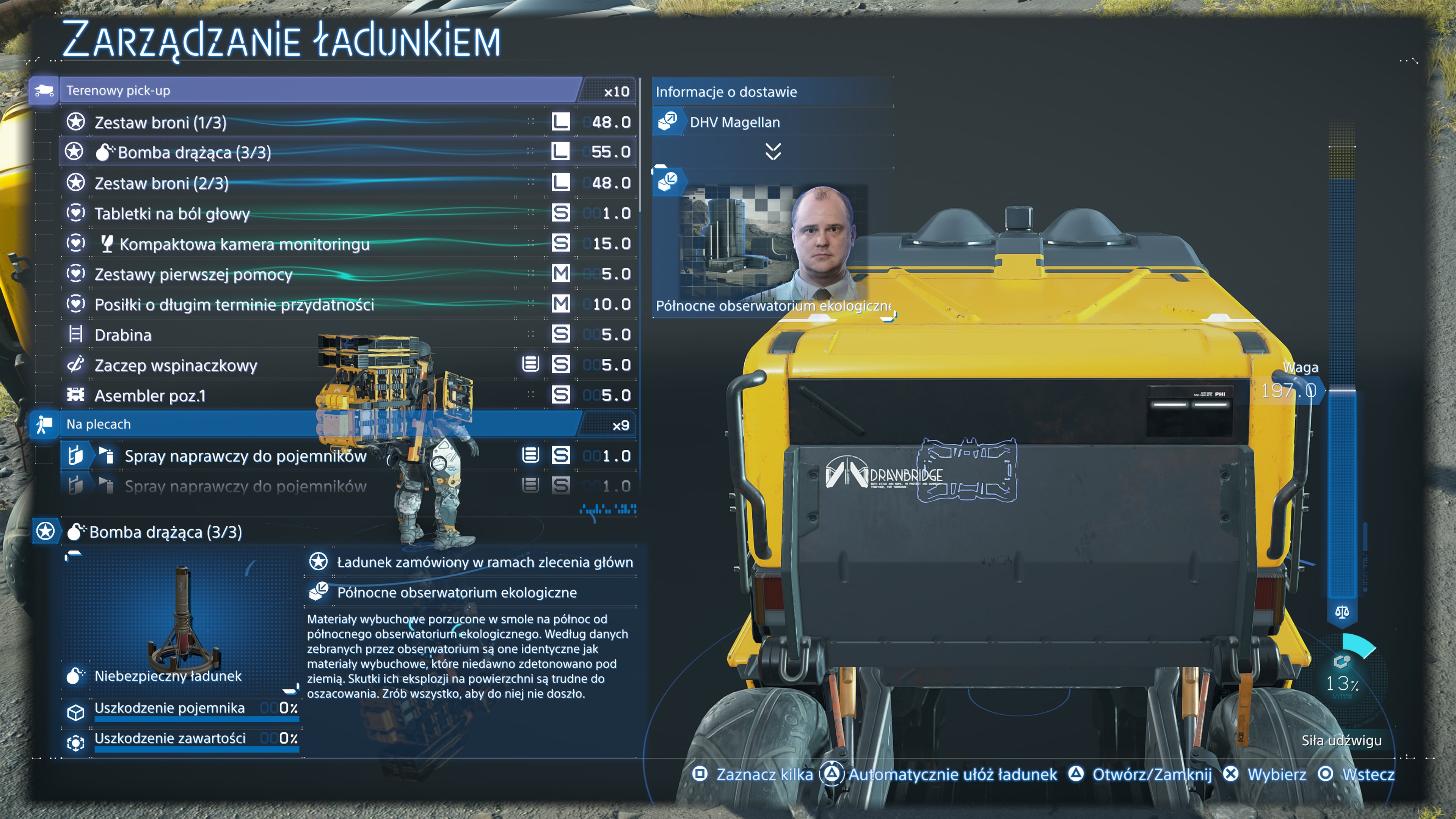 Death Stranding 2 - Zlecenie 18: skradzione przez rabusiów zestawy broni i bomby drążące, ciche eliminacje