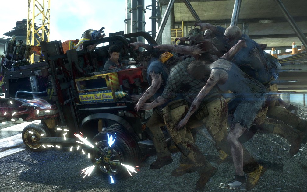 Gameplay z Dead Rising 3 - taranowanie pojazdami, szalony oręż, totalna rozwałka