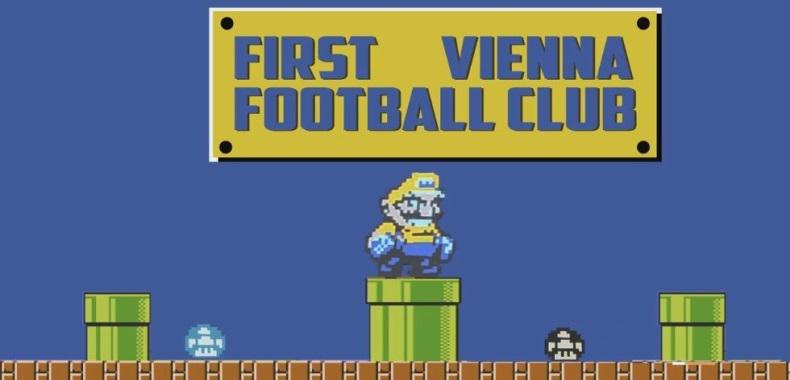 Kibice First Vienna FC przygotowali ciekawą oprawę. Fani Nintendo będą zadowoleni