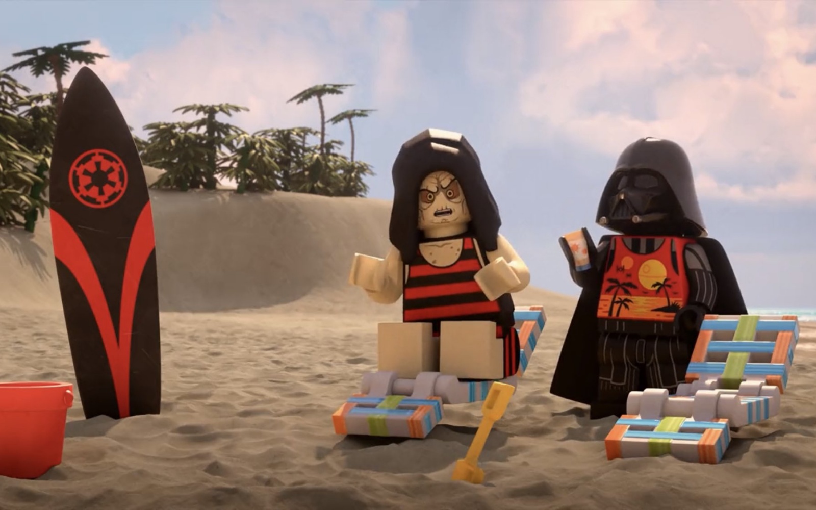 LEGO Star Wars Wakacje (2022) - recenzja i opinia o animacji [Disney+]. Vader i Imperator