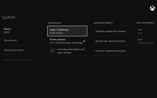 Xbox One otrzymał polski region i przetłumaczony interfejs