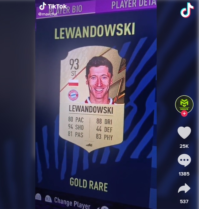 FIFA 22 – wyciekła lista najlepszych piłkarzy. Wielkie wyróżnienie dla Roberta Lewandowskiego?