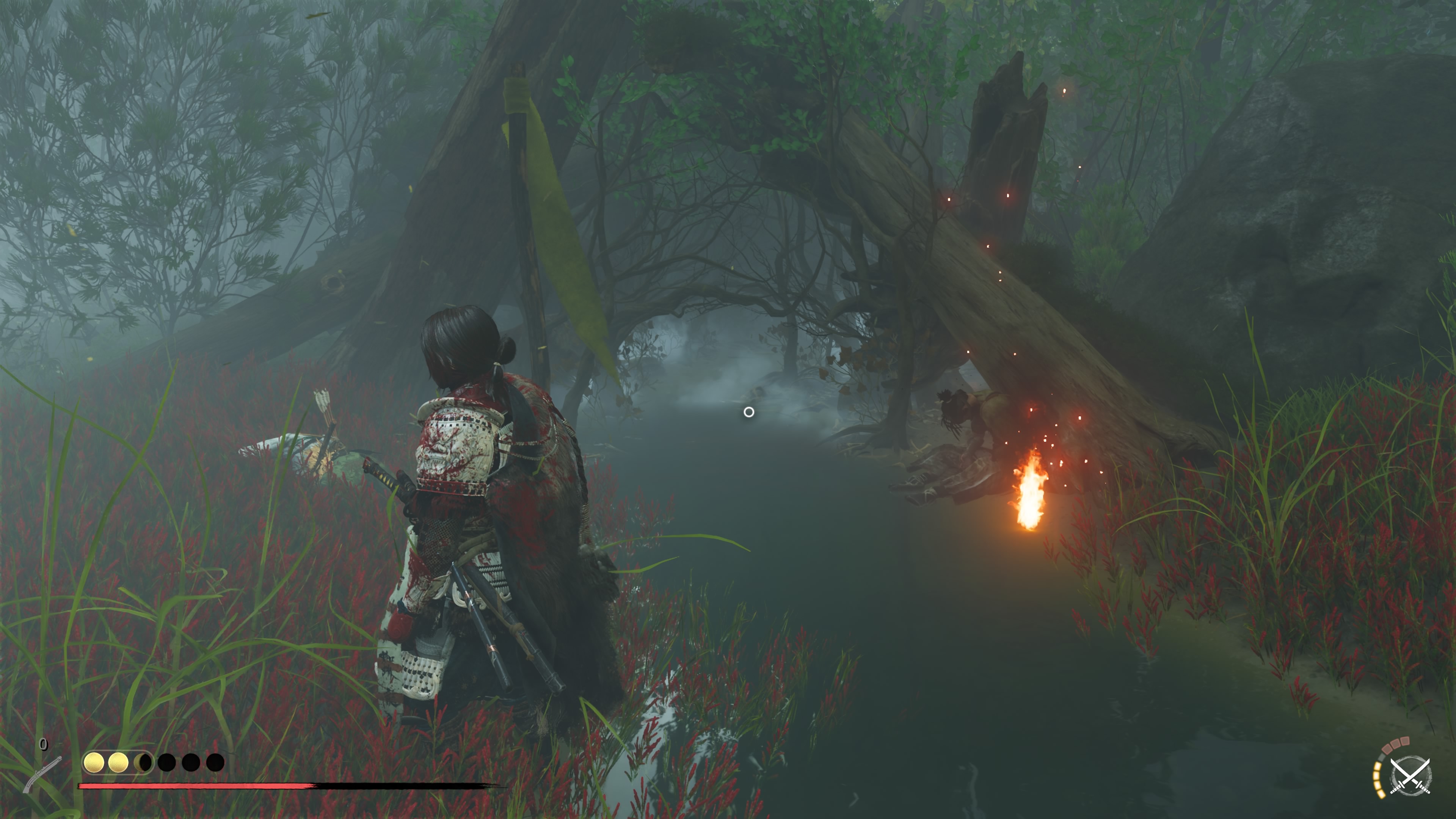 Ghost of Yotei Echoes of Sekigahara - Sowita nagroda: start DLC, Nagato, Pogórze Ashoro, Żmije