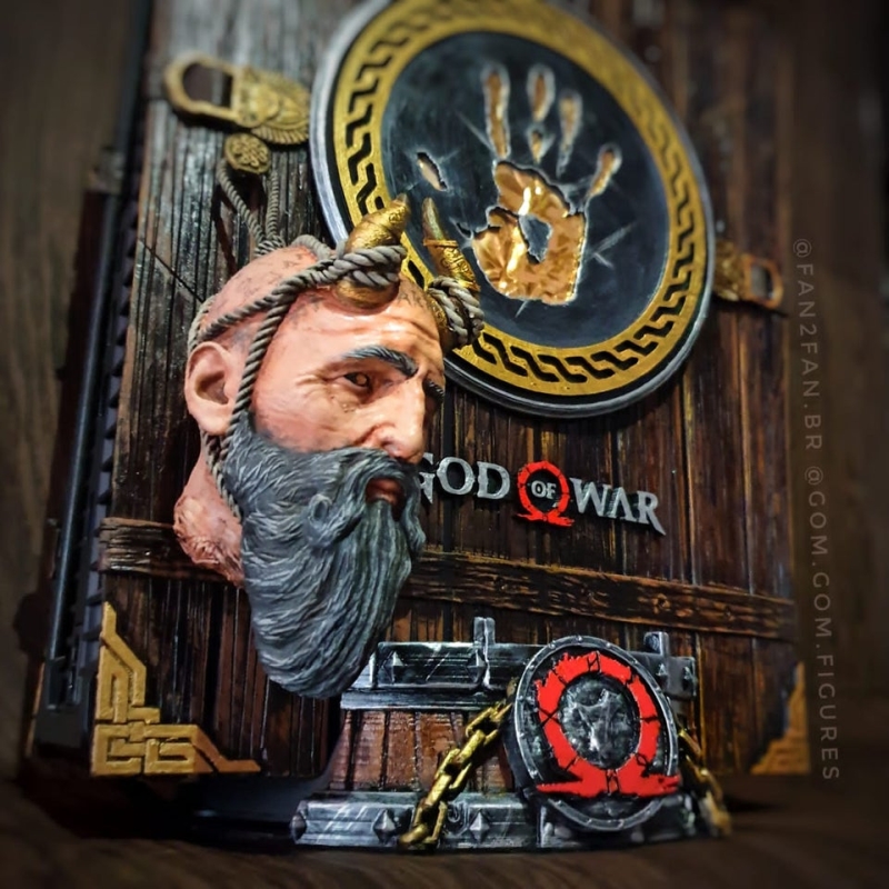 PS5 w motywie God of War Ragnarok. Praca fanów zachwyca