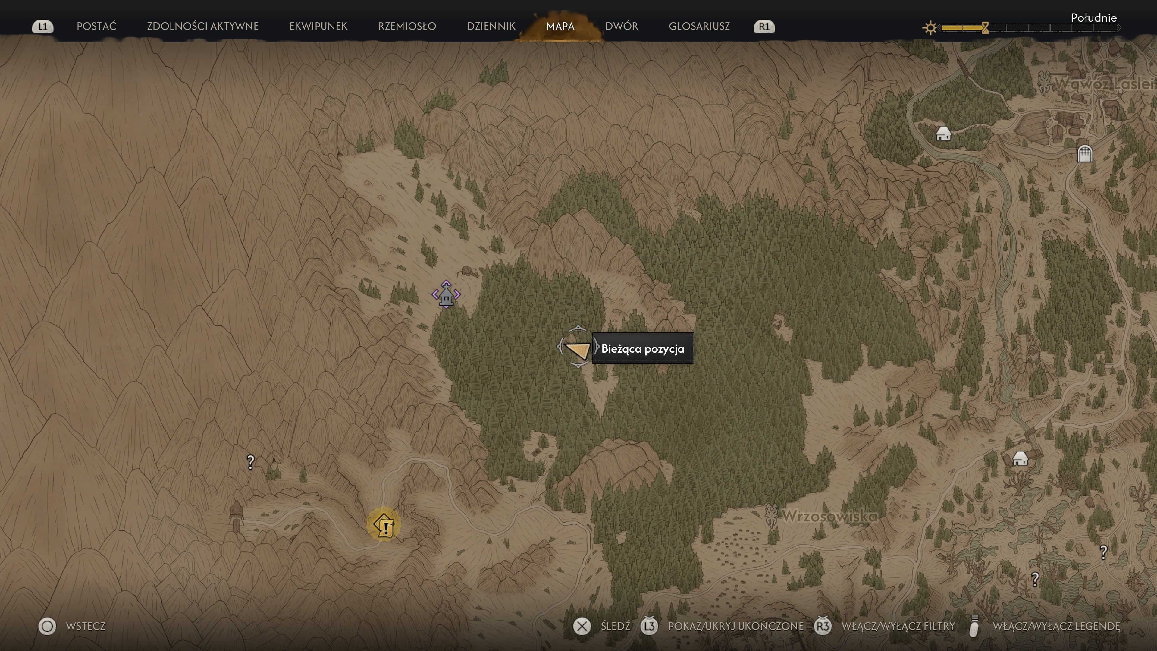 The Blood of Dawnwalker - Mapa skarbów w XYZ