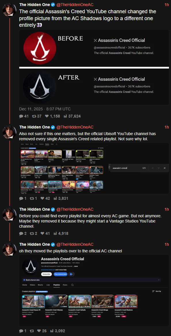 Assassin's Creed będzie na The Game Awards 2025! Ubisoft przedwcześnie wprowadza zmiany w sieci