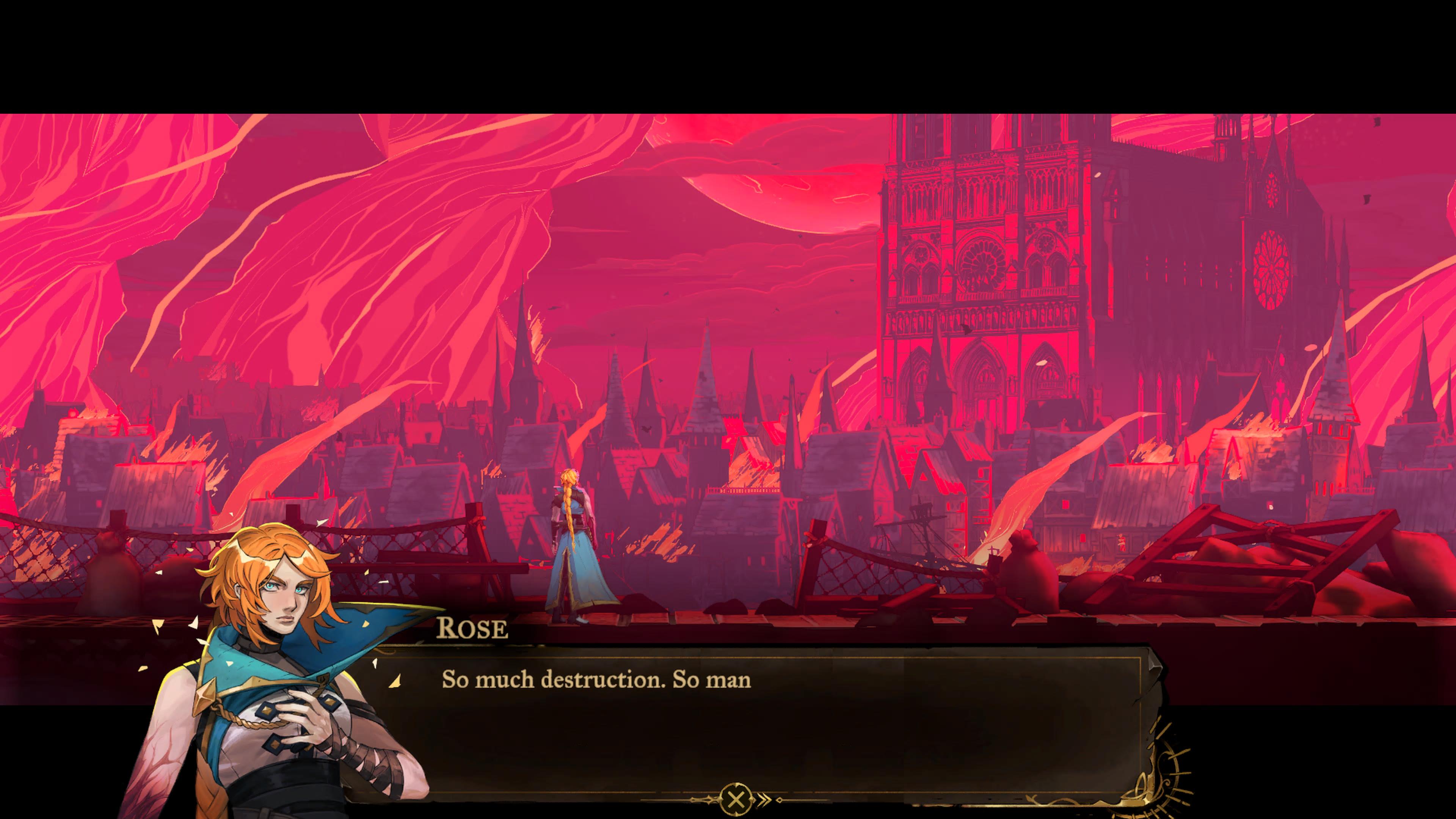 Castlevania: Belmont’s Curse - recenzja gry. zniszczone miasto