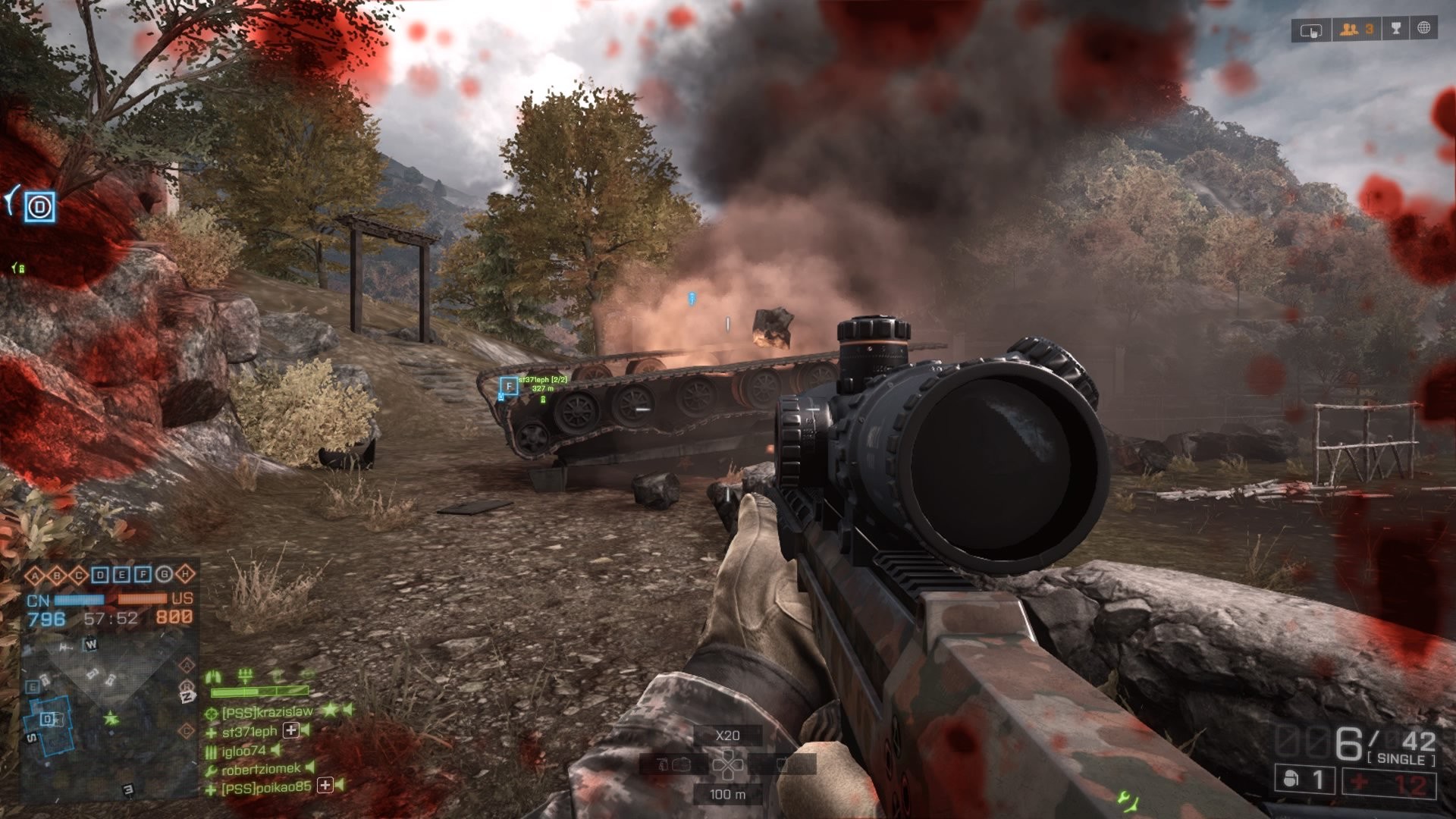 Snajperka z klocków rodem