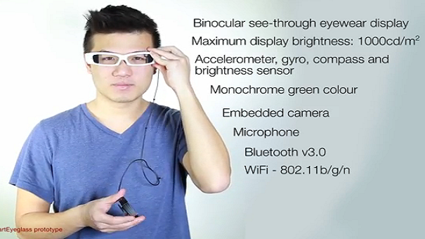 SmartEyeglass czyli odpowiedź Sony na Google Glass