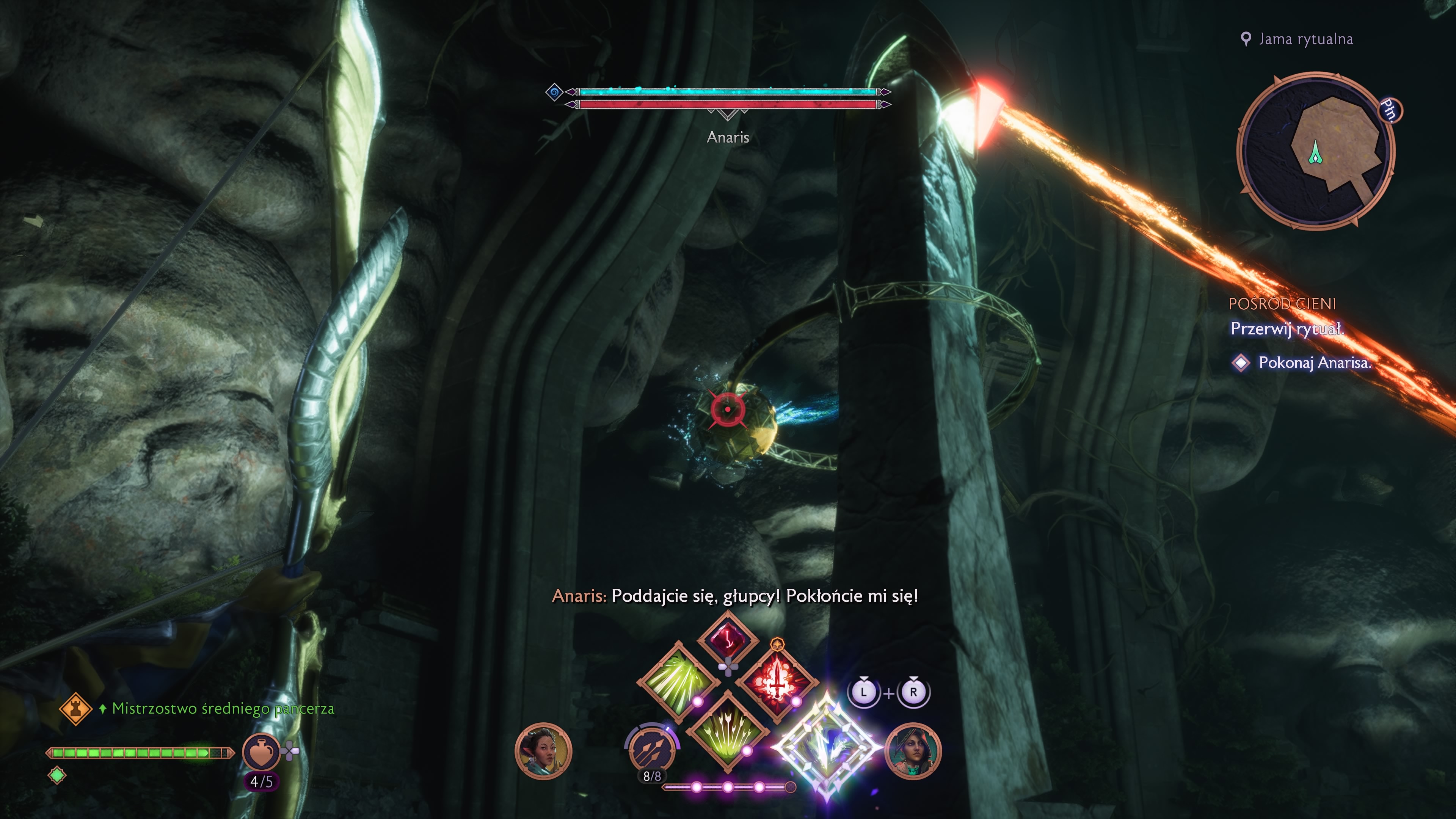 Dragon Age The Veilguard - Pośród cieni: rytuał, wzmacniacze, energia i konsole, Anaris
