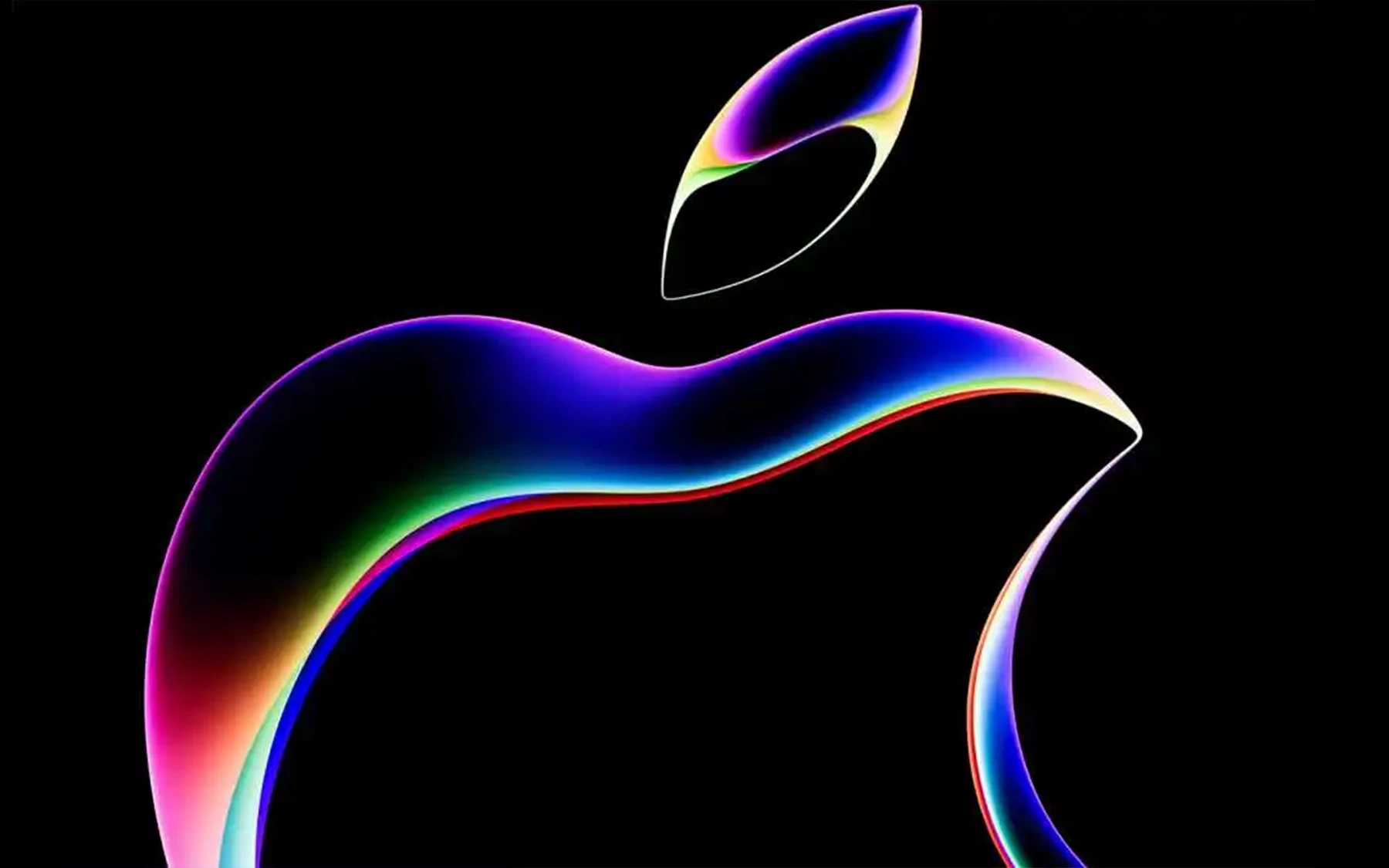 Apple logo_neon