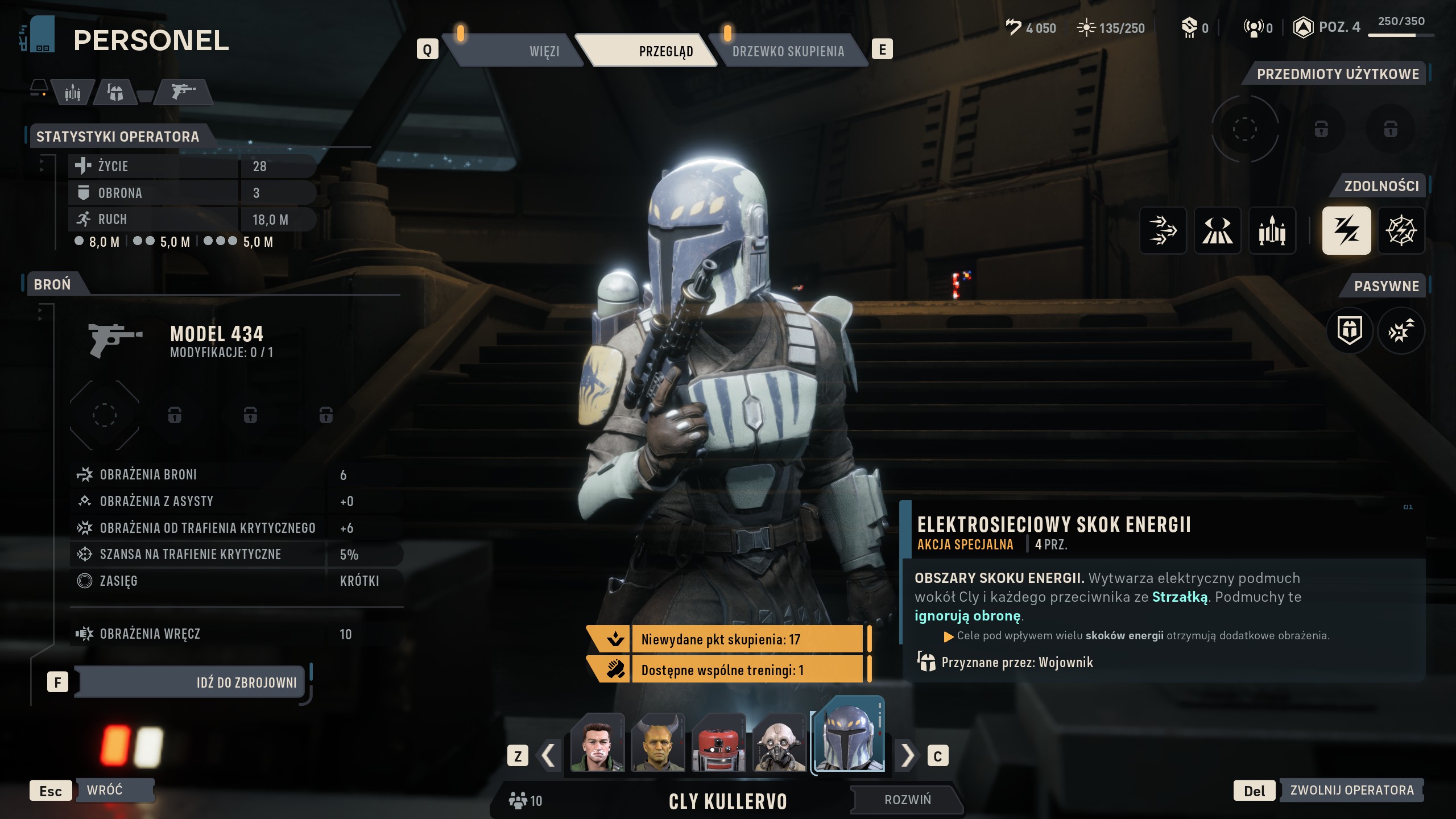 Star Wars Zero Company - Cly: unikalny talent, efekt pasywny, najlepsze zdolności i umiejętności