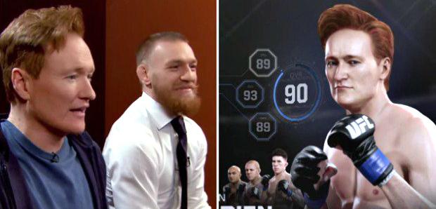 Conan „recenzuje” EA Sports UFC 2 w towarzystwie Conora McGregora – amerykański komik na ringu