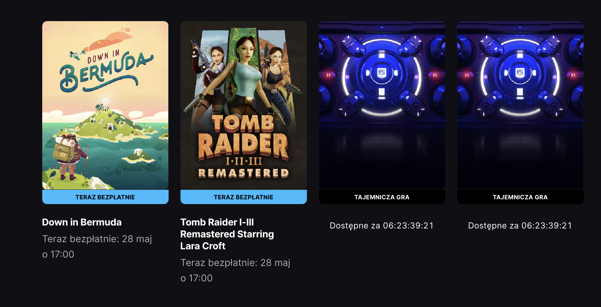Epic Games - darmowe gry