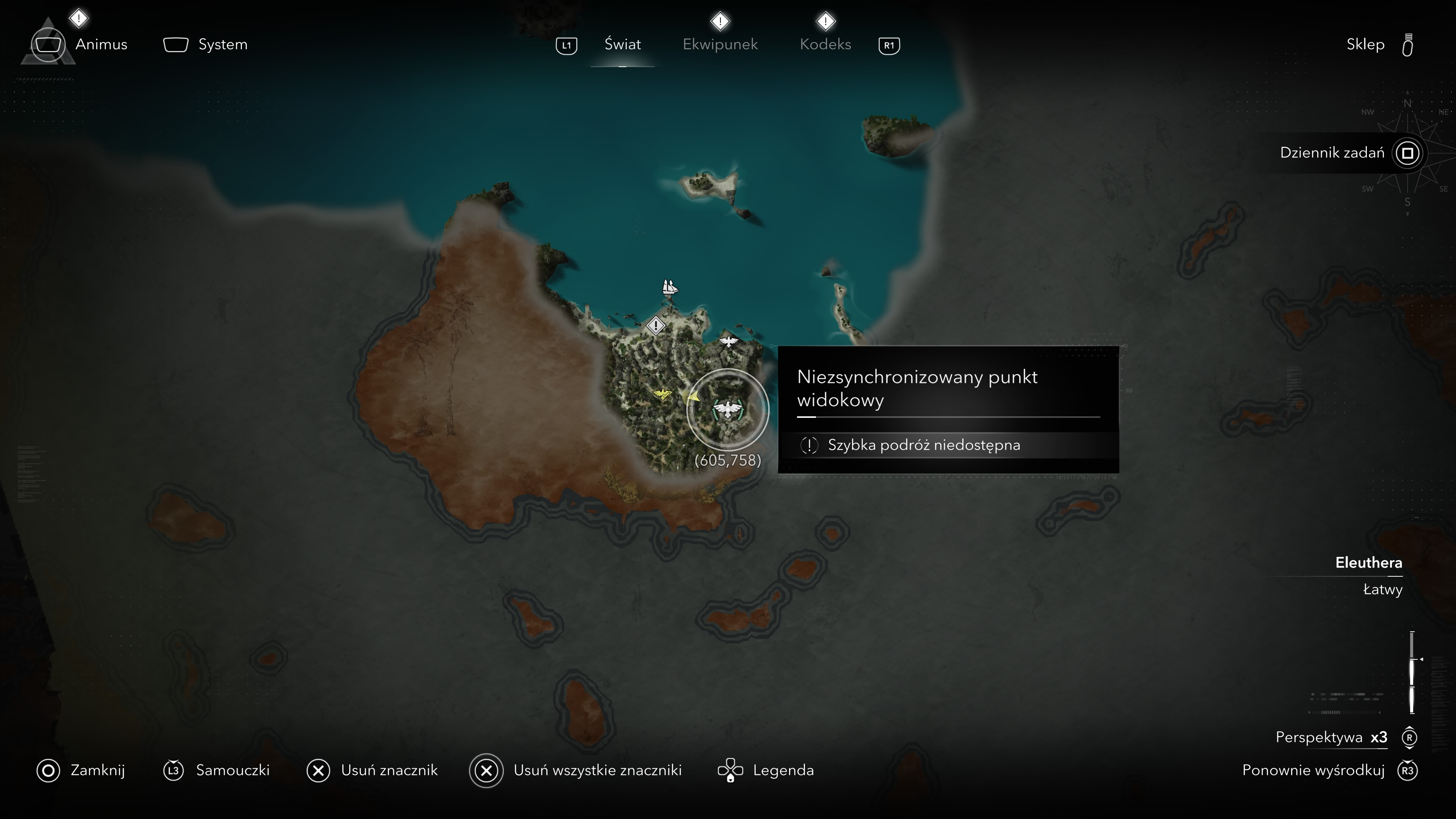Assassin's Creed Black Flag Resynced - Wieże synchronizacyjne, punkty widokowe na Nassau