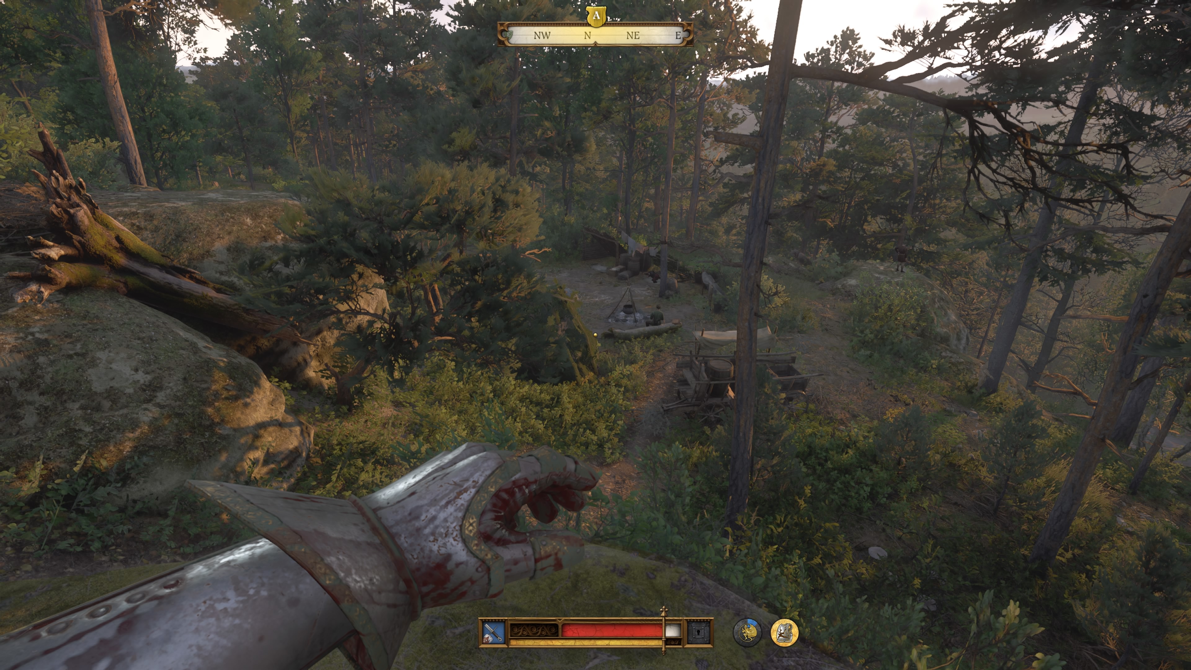 Kingdom Come Deliverance 2 - Portret w czerwieni: Burchard, banda, bandyci, obóz w lesie